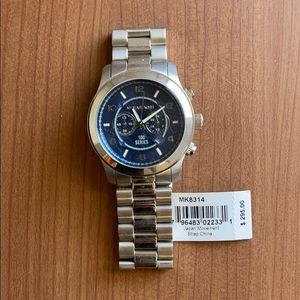 MICHAEL KORS WATCH HUNGER STOP RUNWAY MENS SILVER